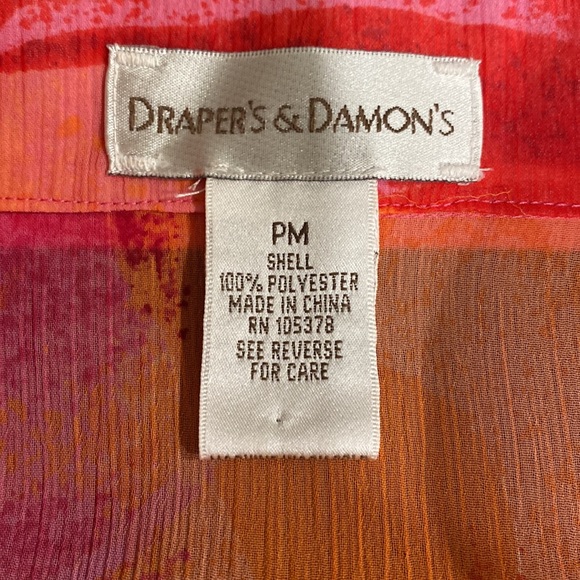 Draper’s & Damon’s Tops Drapers And Damons Petite Polyester Crpe